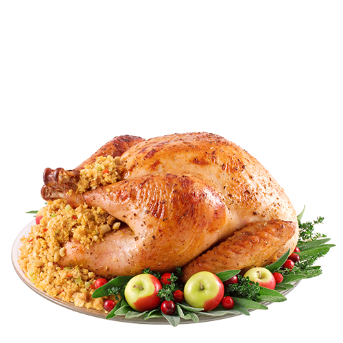 Roast turkey with apple and sage stuffing
